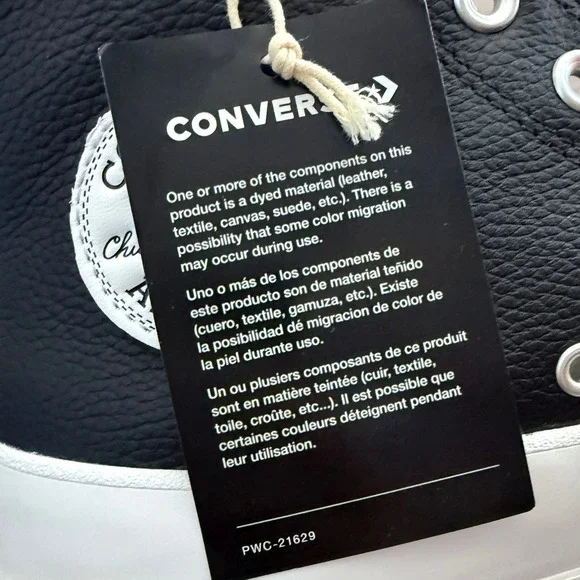 Converse CTAS Lugged 2.0 High Top Black Leather Boots Men 8.5‎ Women 10.5 - Picture 9 of 12